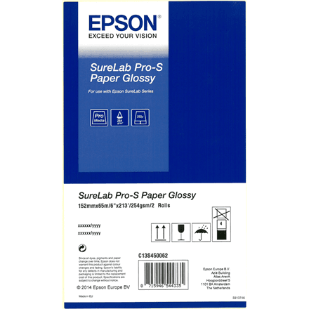 Epson SureLab Pro-S C13S450062BP läikiv fotopaber 15,2 cm 2 rulli