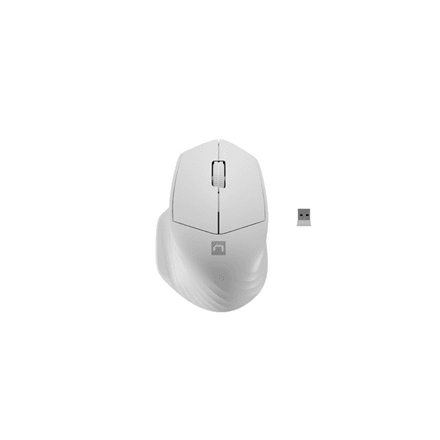 Natec Siskin 2 wireless hiir, USB Type-A valge