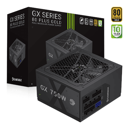 Gamemax GX 750GF 750W Gold modulaarne toiteplokk
