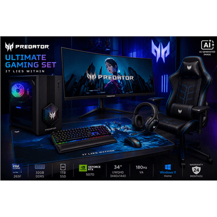 Acer Orion 3000 RTX 5070 32GB DDR5 1TB lauaarvuti