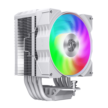 Gamemax Gamma 90 Digital CPU air cooler with display, white