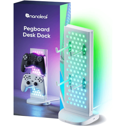 Nanoleaf Pegboard Desk Dock White RGB 15W mood light