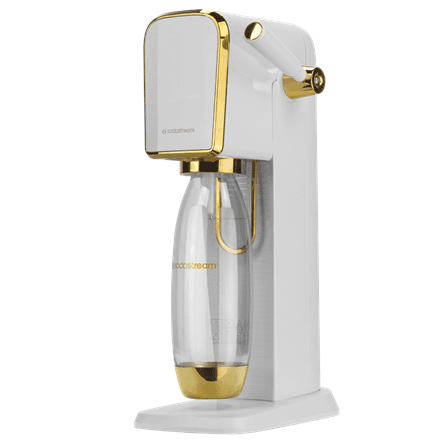 SodaStream Art mullivee valmistaja, hoovaga, valge/kuldne