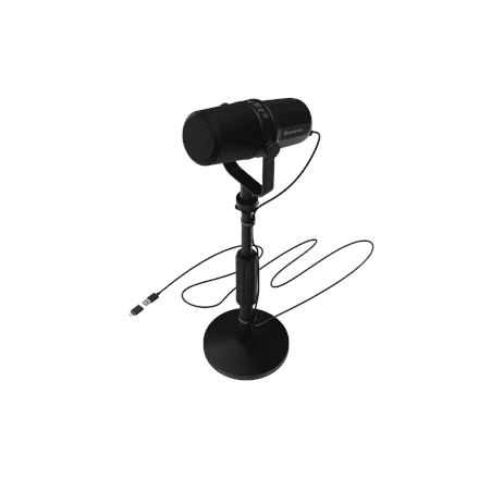 Микрофон Genesis Radium 750D со стойкой и кабелем XLR, чёрный