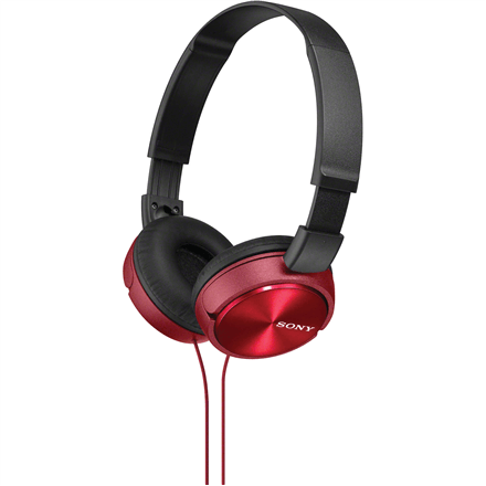 Sony MDR-ZX310 punased kõrvaklapid - pliiatsikaabliga