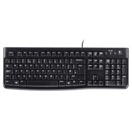Logitech K120 проводная клавиатура стандартная черная