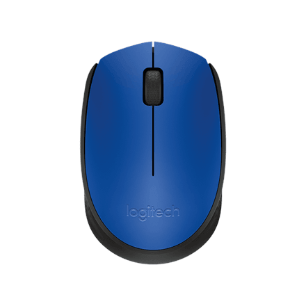 Logitech M171 wireless hiir, 1000 DPI, must/sinine