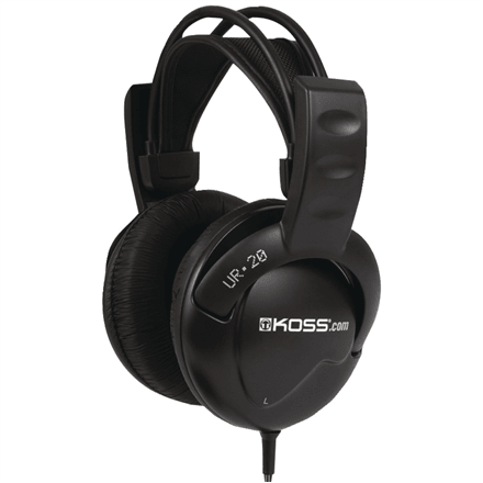 Koss UR20 DJ Style On-Ear Wired Headphones Black