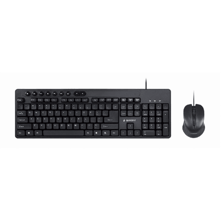 Gembird KBS-UM-04 Wired Keyboard Mouse Set Black