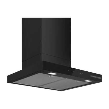 Bosch DWB67DN60 Wall-mounted Extractor Hood, A, Width 60 cm, Max extraction power in intensive mode 699 m3/h, Matte Black | Bosch
