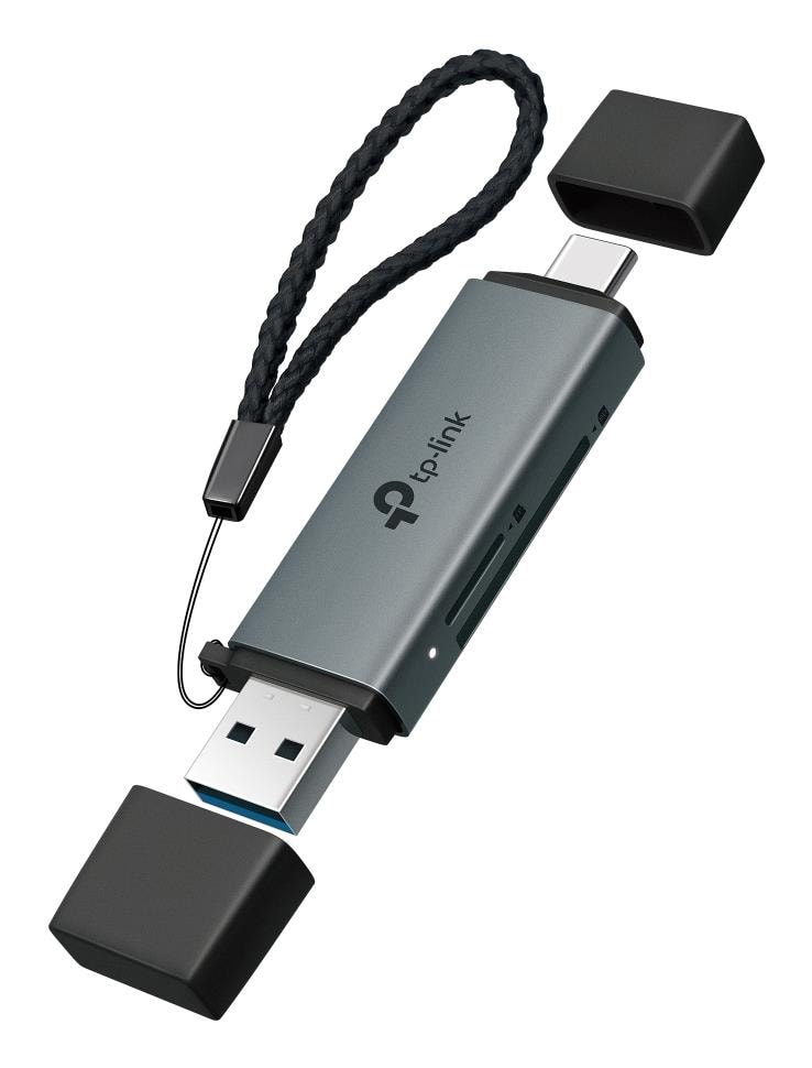 TP-LINK UA430D USB-C SD & MicroSD Card Reader Black