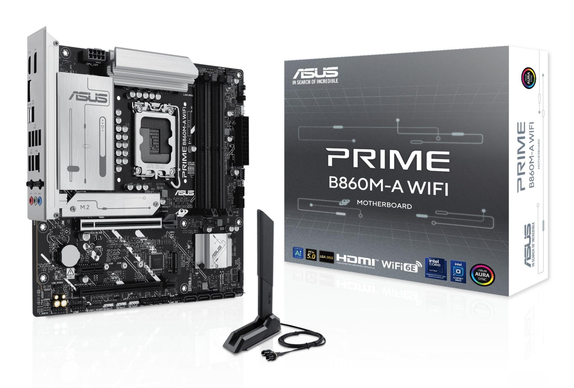 ASUS Prime B860M-AW WiFi – Intel B860 emaplaat micro-ATX