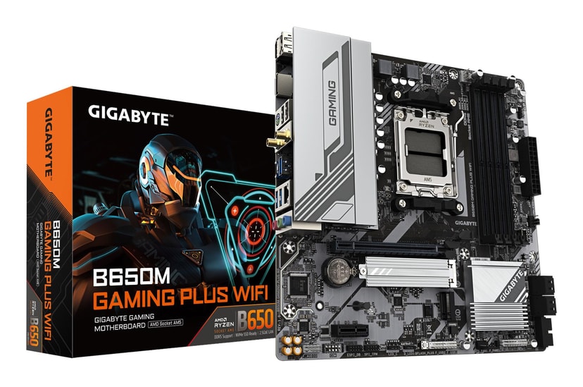 Gigabyte B650M Gaming Plus WiFi AMD emaплaat Micro-ATX DDR5