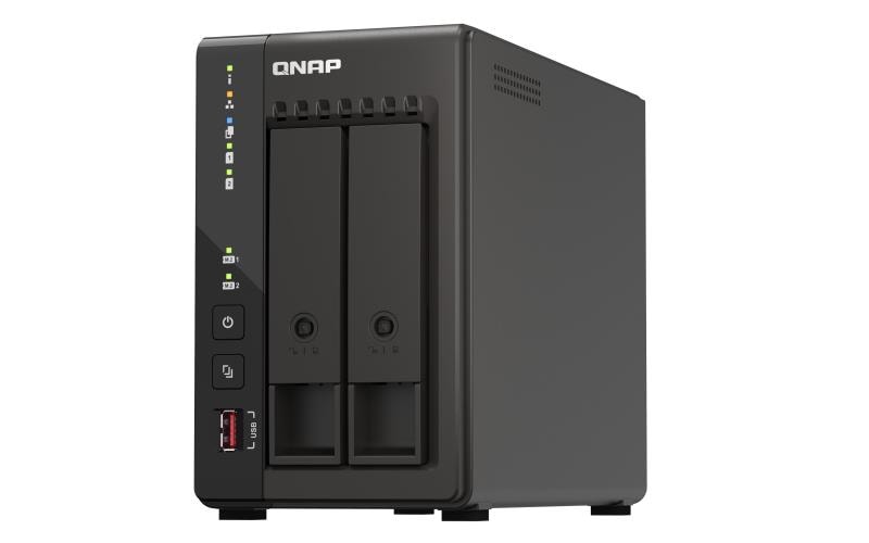 QNAP TS-253E-8G 2-kohaline NAS-seade 8GB RAM, 2x 2.5GbE