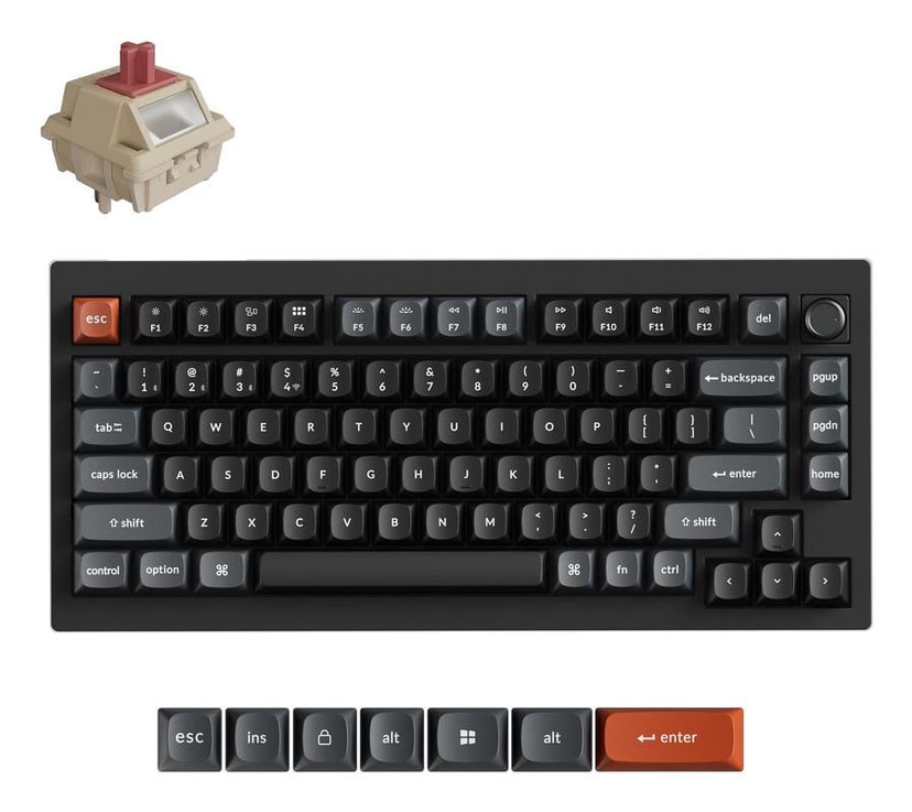 Keychron V1 Ultra Wireless Klaviatuur – Must