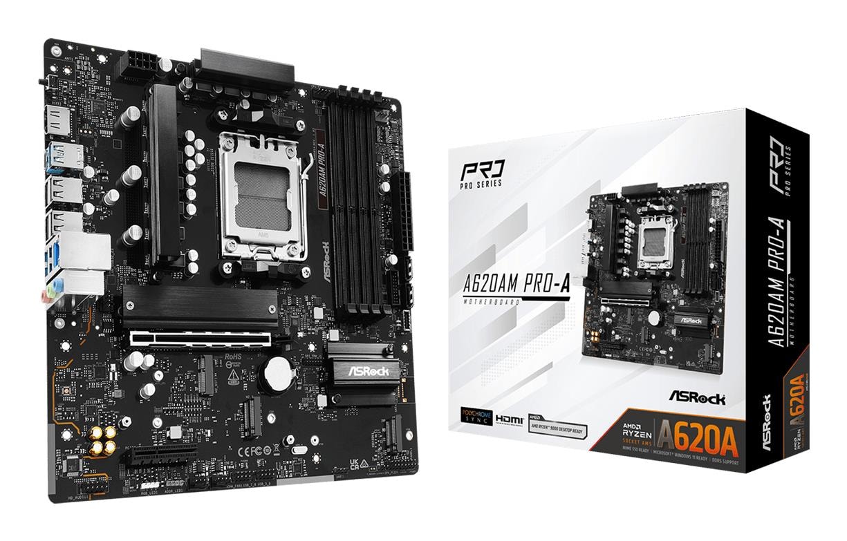 ASRock A620M Pro-A AMD AM5 emaplaadi micro ATX DDR5