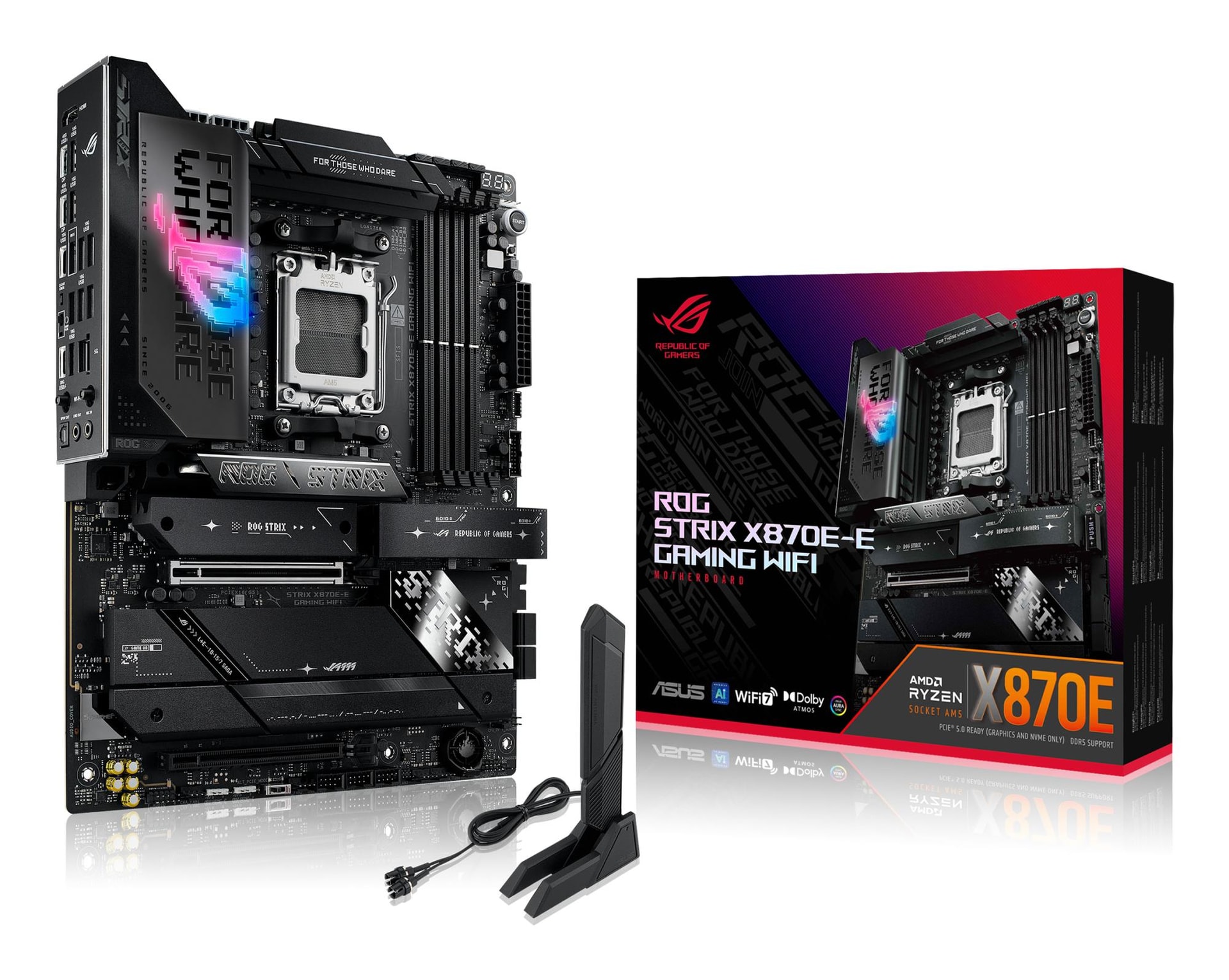 ASUS ROG Strix X870E-E Gaming WiFi emaplaat AMD AM5 ATX DDR5