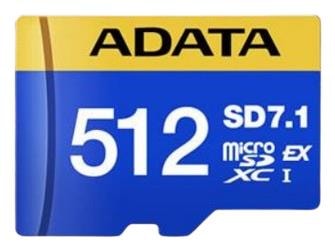ADATA MicroSDXC 512GB mälukaart (SD7.1/UD512GEX3L1-C)