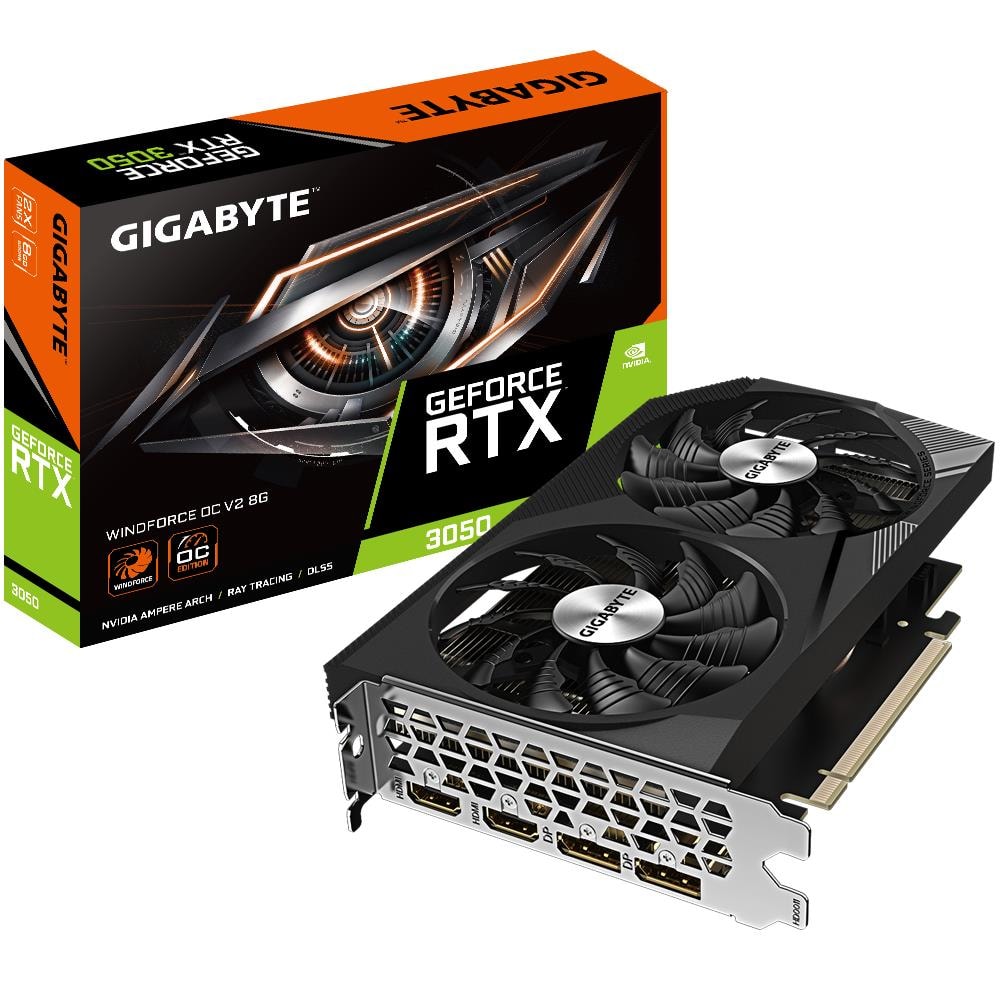 Gigabyte GeForce RTX 3050 8GB GDDR6 videokaart