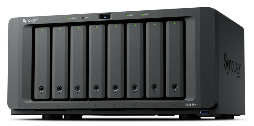 Synology DS1825+ 8-bay NAS-seade, 8GB RAM, 2x RJ45