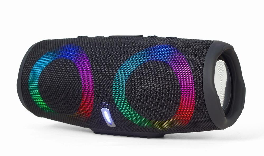 Gembird SPK-BT-LED-02 10W juhtmevaba Bluetooth kõlar mustalt