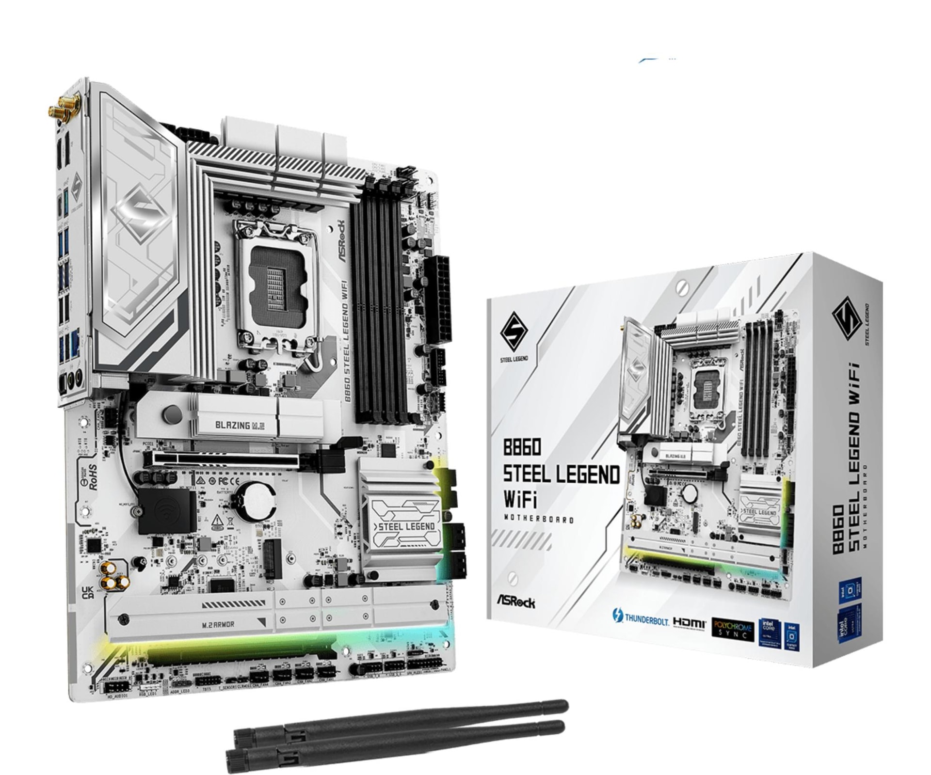 ASRock B860 Steel Legend WiFi emaplaat LGA1851 DDR5 ATX