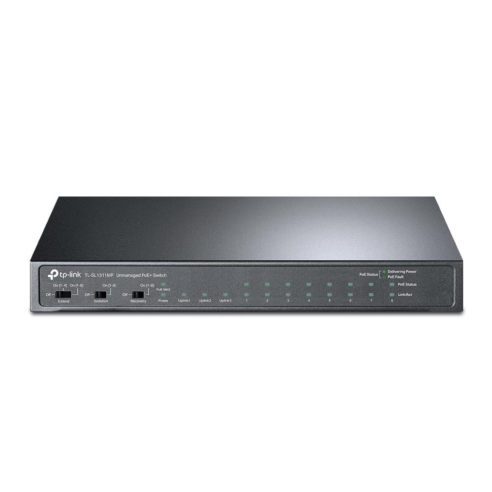 TP-Link TL-SL1311MP 8-pordi PoE+ switch 124 W