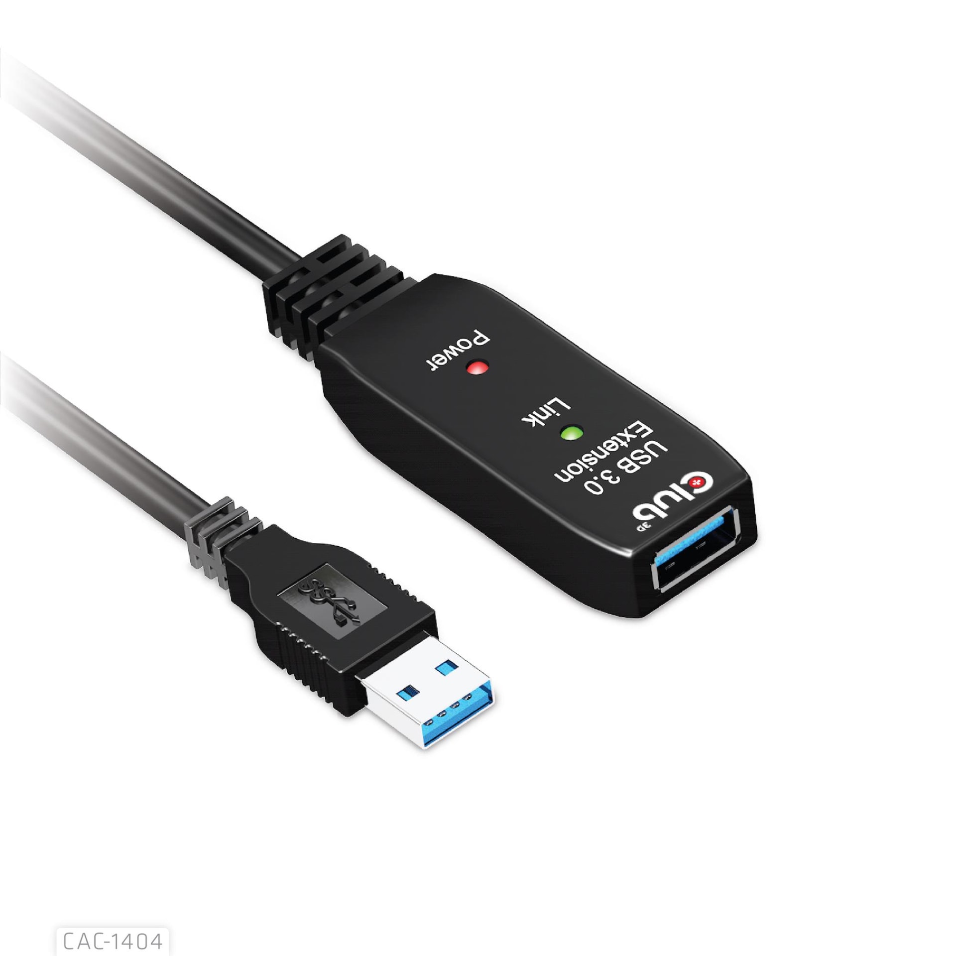 CLUB3D USB 3.2 кабель 5м чёрный