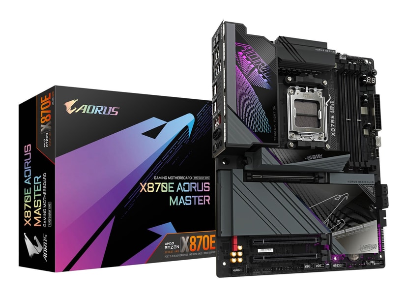Gigabyte X870E Aorus Master AMD AM5 emaplaat DDR5 Wi-Fi 7