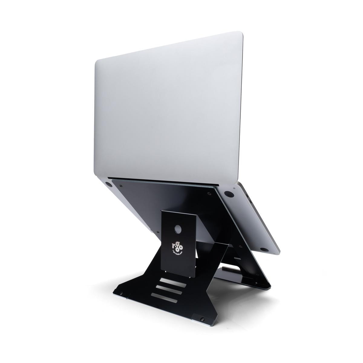 R-GO Tools Document Riser Stand Black Aluminium