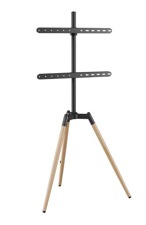 Gembird Tripod TV Floor Stand 32–65" (Black/Wood)
