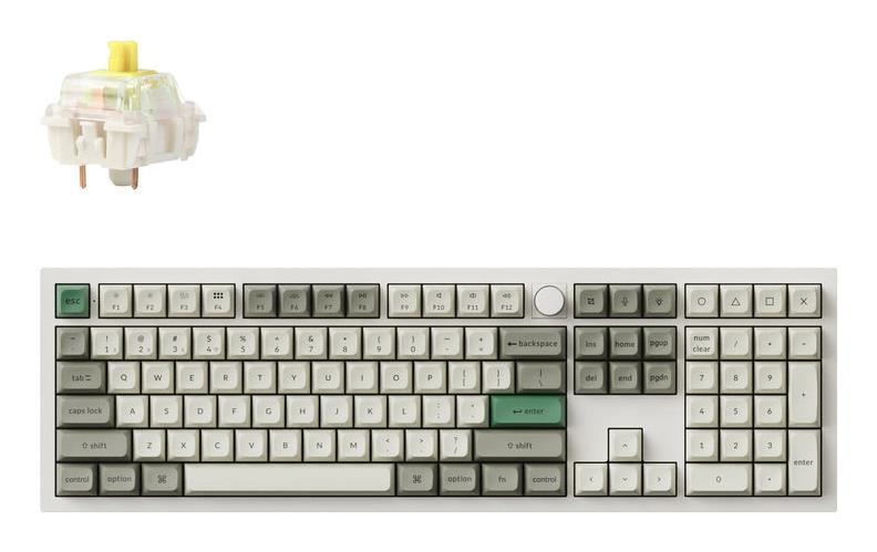 Keychron Q6 Max RGB Wireless Mechanical Keyboard - Shell White