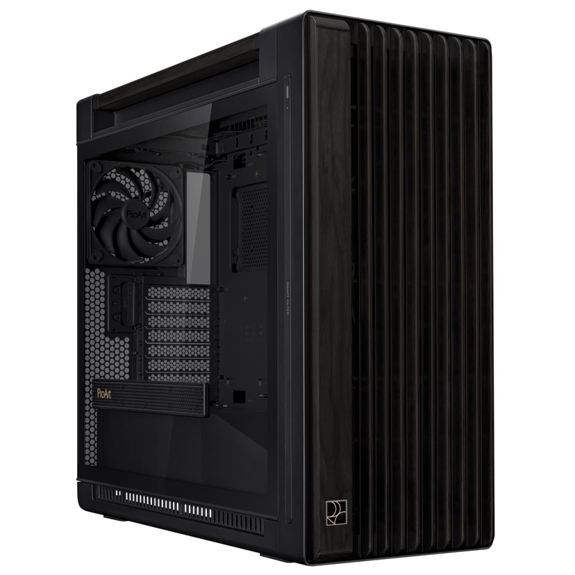 ASUS ProArt PA602 Wood Edition midi-tower korpus, ATX, must