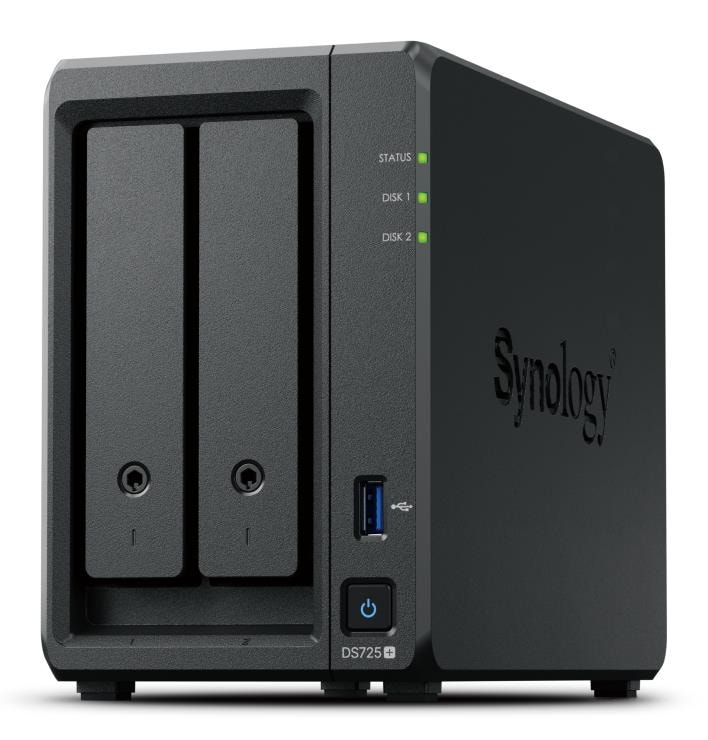 Synology DS725+ 2-kohane NAS-seade 4GB RAM 2.5GbE