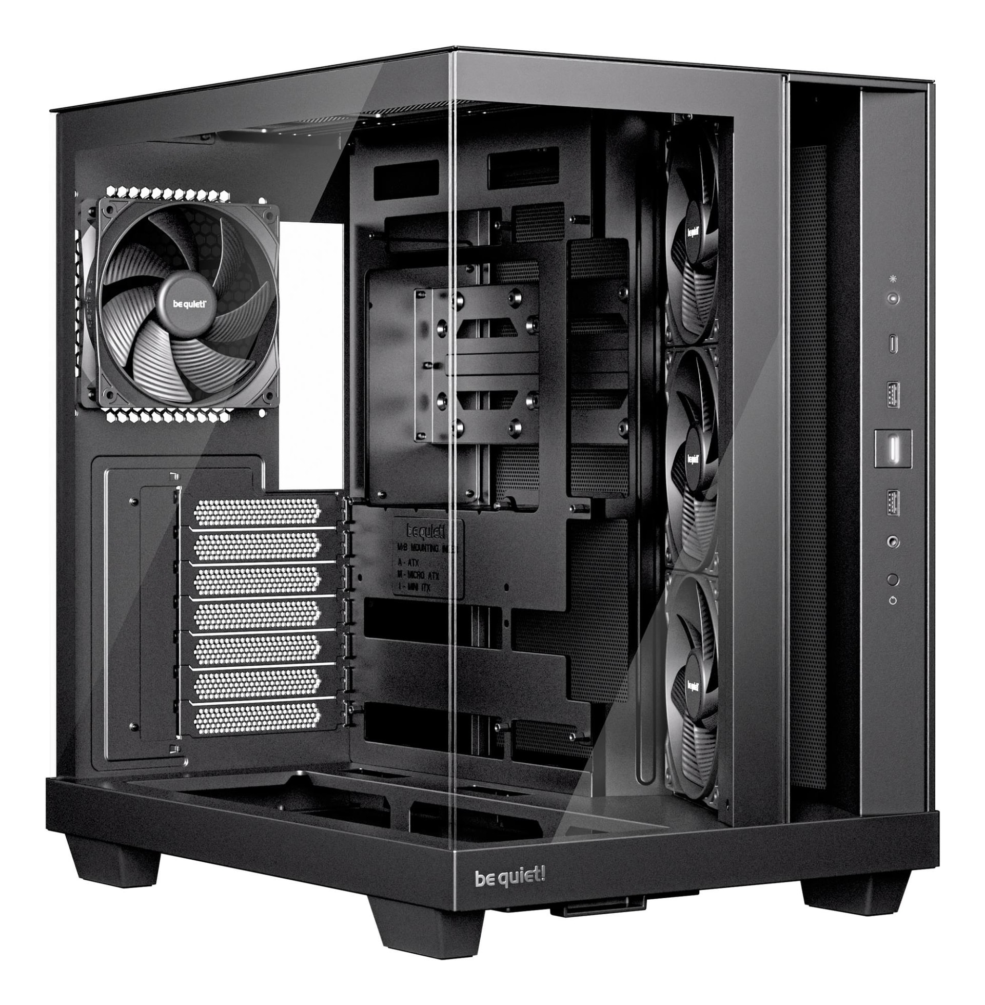 be quiet! Light Base 500 ATX midi tower arvutikorpus, must