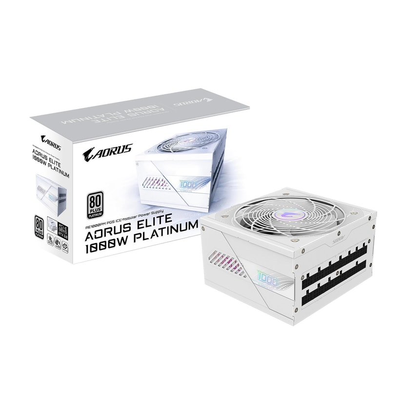 Gigabyte GP-AE1000PM PG5 Ice 1000W ATX toiteplokk, 80 PLUS Platinum
