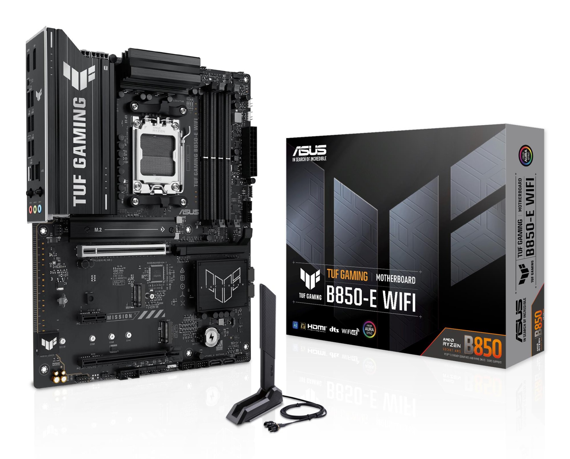 ASUS TUF Gaming B850-E WiFi emaplaat AMD AM5 DDR5 ATX