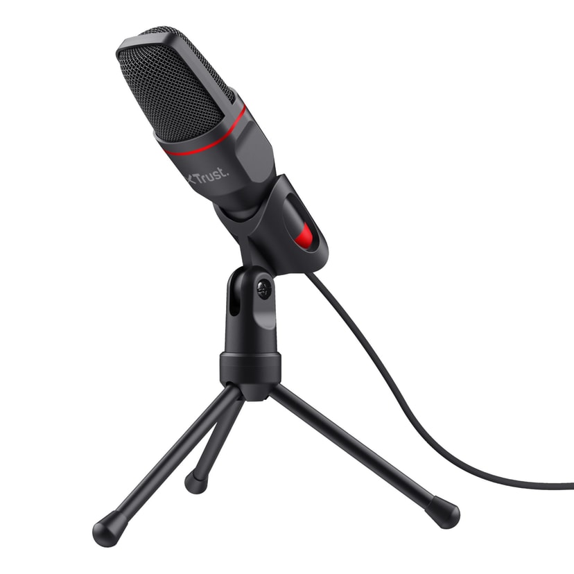 Trust GXT212 Mico USB PC microphone black/red