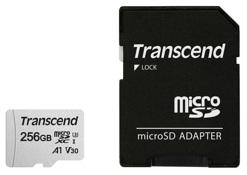 Transcend MicroSDXC 256GB mälukaart kiirusklassiga U3/V30