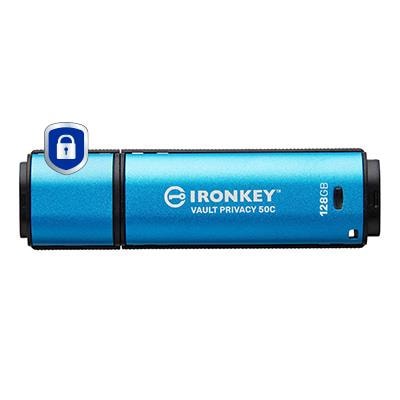 Kingston IronKey Vault Privacy 50C 128GB USB-C Flash Drive