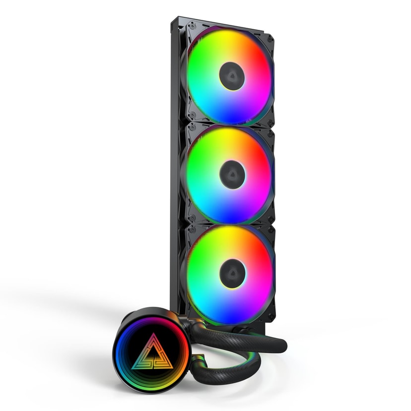 Montech LightFlow ARGB 360 vedelikjahutus, must, LGA1700/AM5