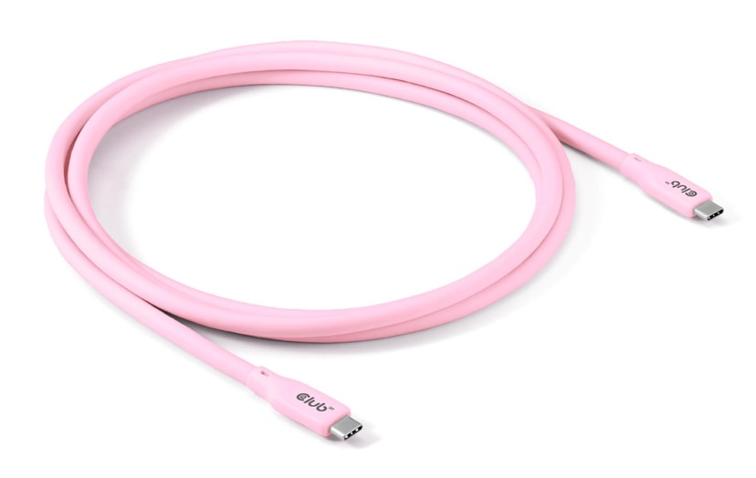 CLUB3D USB-C USB-C 2m kaabel pink CAC-3002