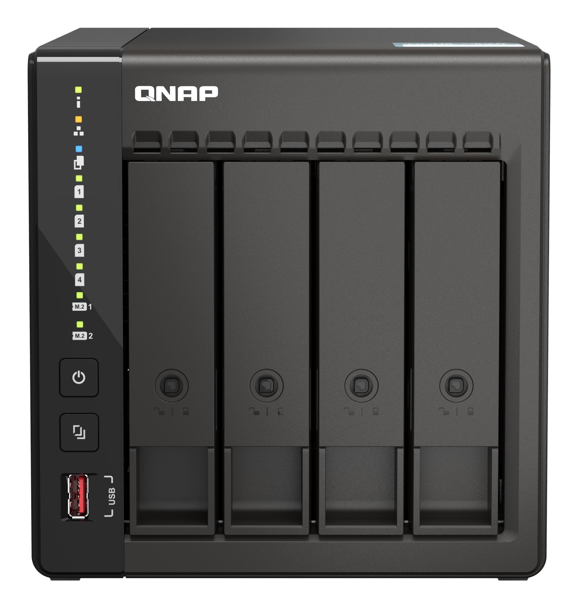 QNAP TS-453E-8G 4-kohaline NAS-seade 8GB RAM, 2x2.5GbE
