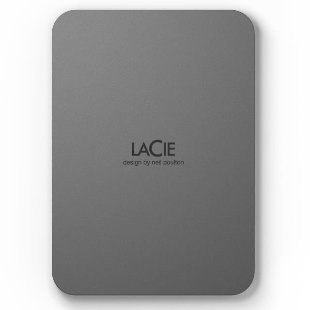 LaCie Mobile Drive Secure 4TB Portable Hard Drive – Space Gray