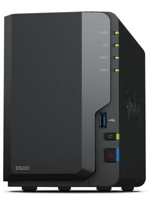 Synology DS223 2-kohaga NAS-seade, 2 GB RAM, USB 3.2