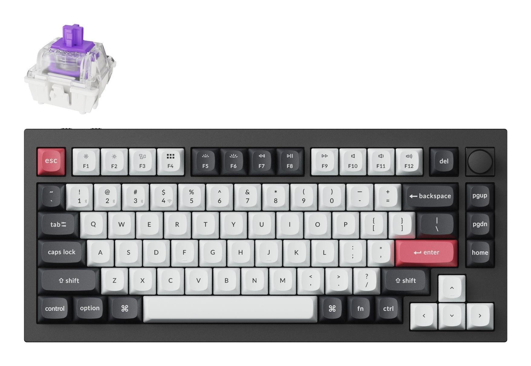 Keychron Q1 HE RGB – Juhtmeta mehaaniline klaviatuur
