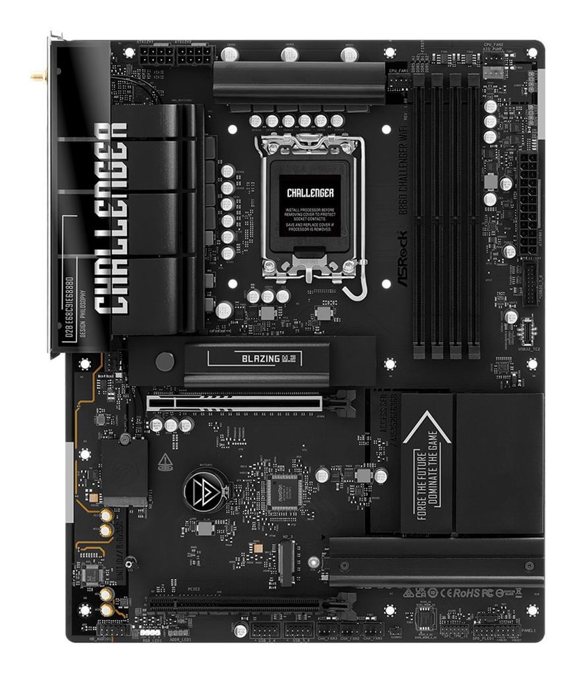ASRock B860 Challenger WiFi emaplaat Intel LGA 1851 DDR5 ATX