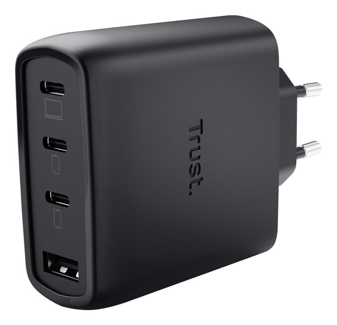 Trust Maxxo 65W 4-pordiga GaN seinalaadija (must)