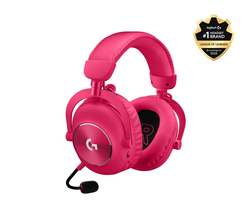Logitech G PRO X 2 juhtmeta magenta gaming headset