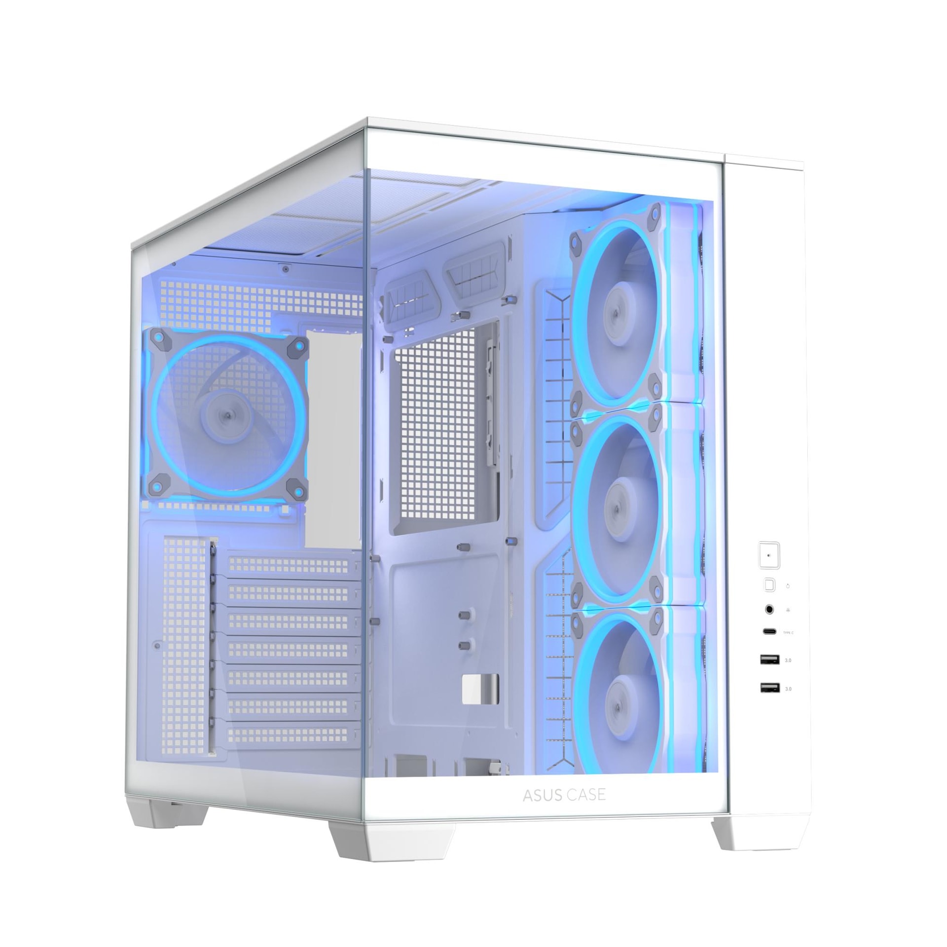 ASUS A32 Plus TG ARGB White ATX arvutikorpus, valge